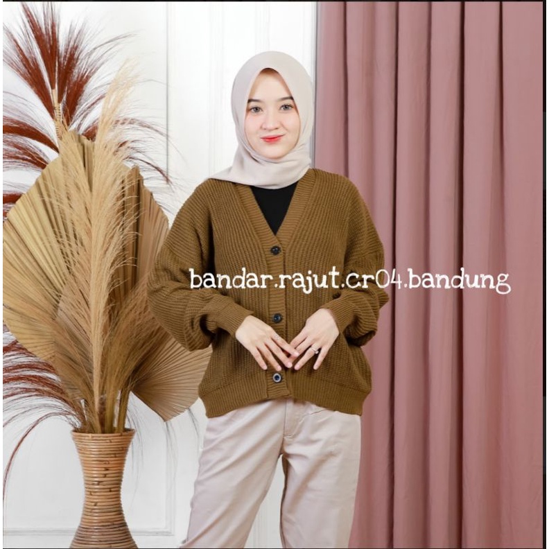 CARDIGAN RAJUT CROP DINDA BRANDED 7 GET PREMIUM