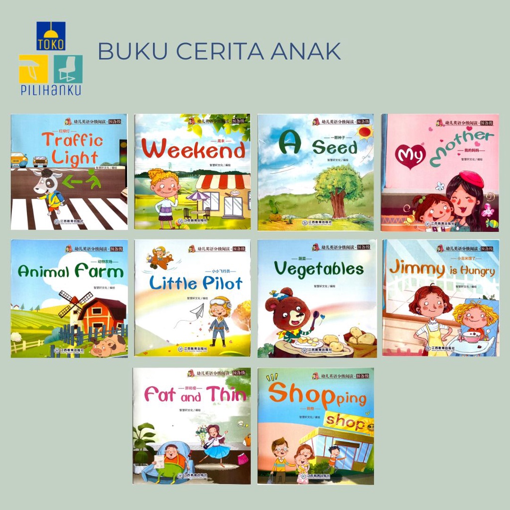 Jual BUKU CERITA ANAK Buku Bacaan Edukasi Bayi Balita Buku Belajar