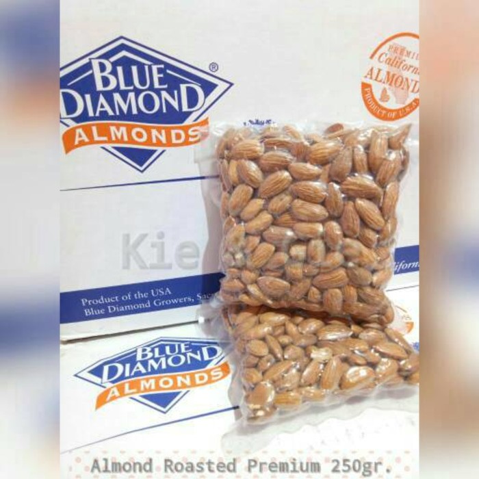 

kacang almond panggang blue diamond premium 250 grm(no kulit cangkang)