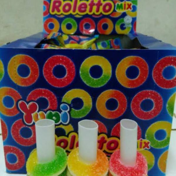 

1.1 Promo Brand YUPI ROLETTO MIX ISI 24/ PERMEN JELLY UNIK WARNA WARNI/ PERMEN JELI MURAH