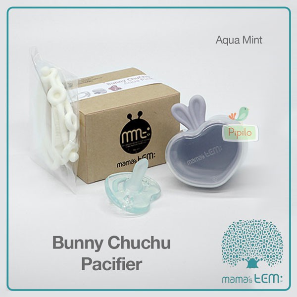 Mama’s Tem Bunny ChuChu Silicone Pacifier - Aqua Mint / Empeng Bayi