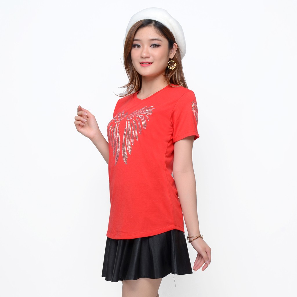 Kaos Tshirt Lengan pendek Wanita Gaya korea mote - XSHOP Michi