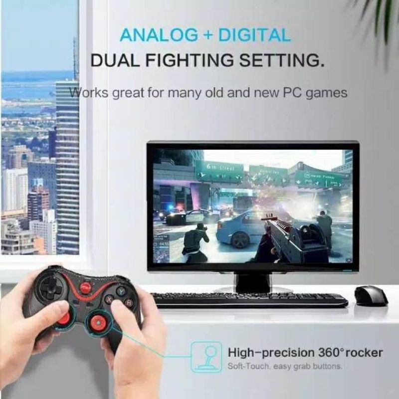 Gamepad X3 Bluetooth Smartphone Holder Wireless Joystick PC