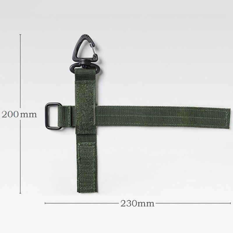 Multipurpose Carabiner Hook Key Tactical Nylon Fastener Strap Velcro