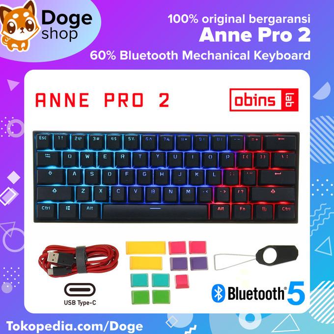Anne Pro 2 Mechanical Keyboard 60% Wireless Bluetooth (alt. gk61 rk61)