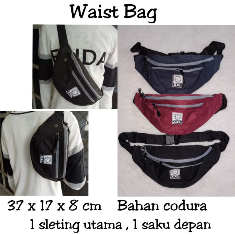 Waist Bag Cowok Termurah / Waist Bag Cewek Terlaris / Tas Pinggang Kekinian