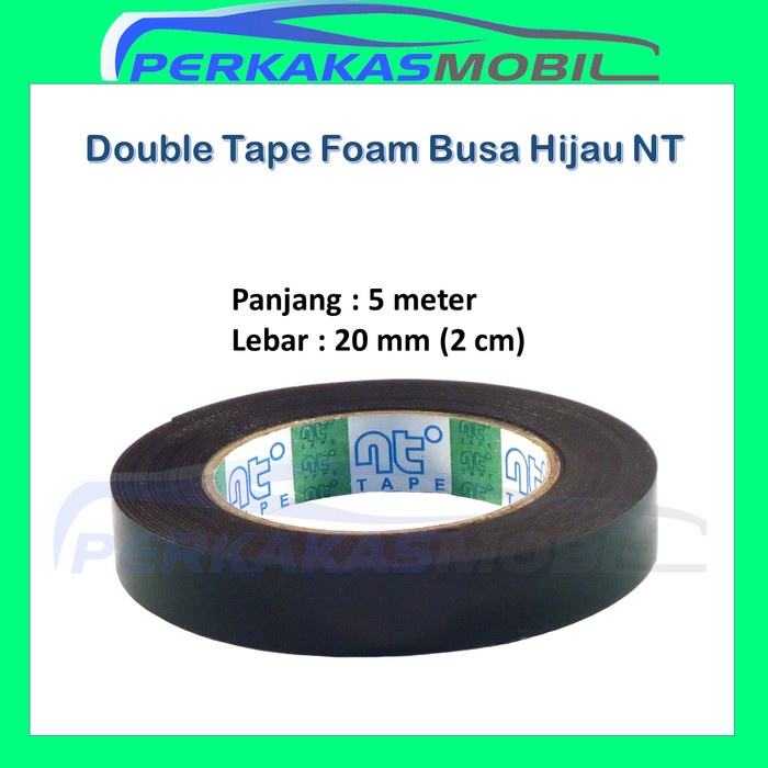 

Buruan Double Tape Hijau Nt / Doube Tape Busa Foam Hemat