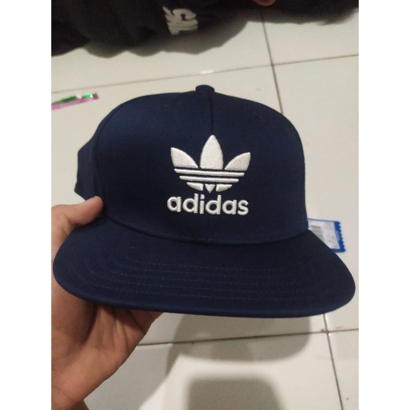 Snapback/topi adidas trefoil navy original store BNWT