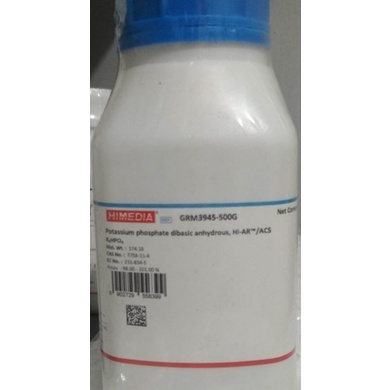 Di-Potassium Hydrogen Phosphate 500 Gram, ACS #K2HPO4 #Kalium hidrogen fosfat #Buffer Fosfat, GRM394