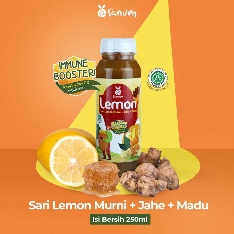 

Sari Lemon Murni Ranum Farm + Madu + Jahe 250ml