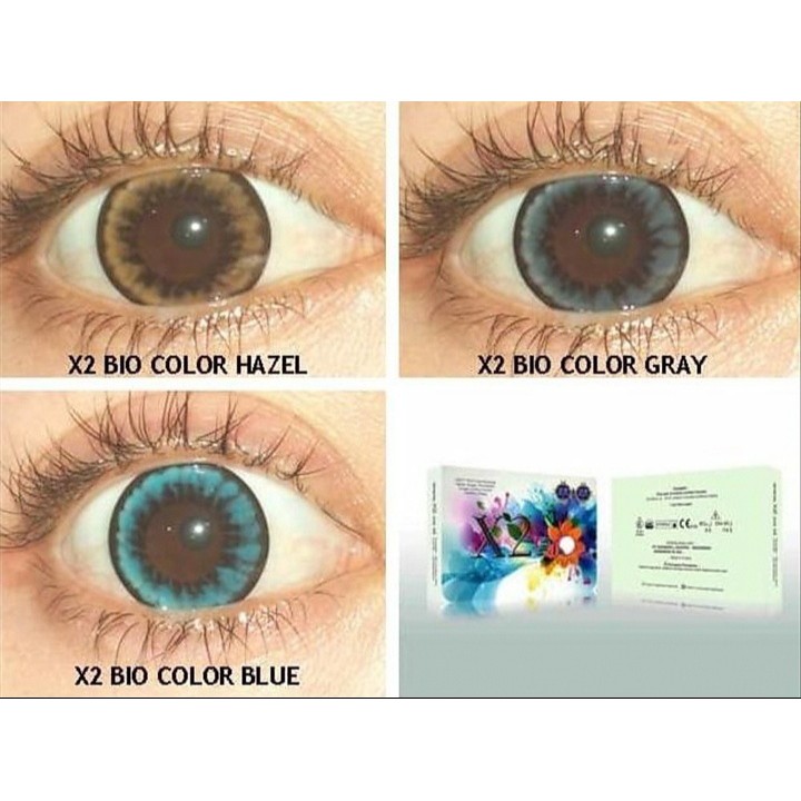X2 softlens x2 bio color softlens x2 hydrogel softlens mata sensitif