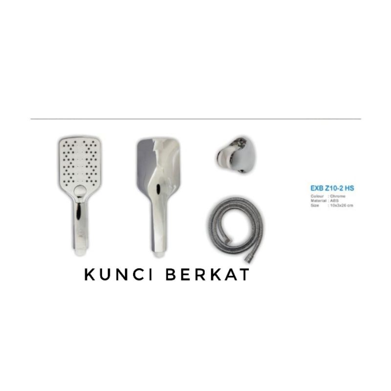 Hand Shower Kotak Eixo Chrome/Shower Set/Shower Mandi/Sower Air