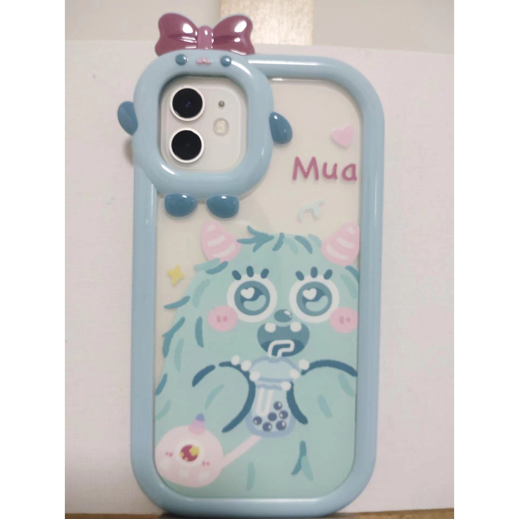 Case TPU Shockproof Motif Monster Kecil Untuk iPhone 13pro 13prm 11 7Plus 8Plus Xr XS 13 12pro Max
