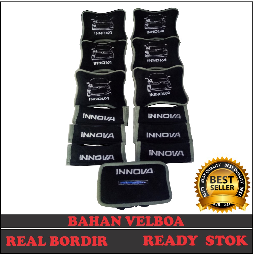Bantal mobil INNOVA Headrest mobil aksesoris mobil Kode 4576