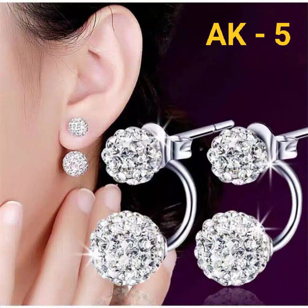 Anting Tusuk Korea Motif Mutiara / Aksesoris Wanita