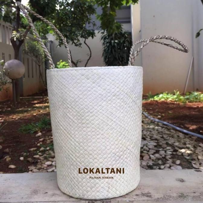 

Tas Keranjang Parcel LEBARAN /Hampers/Tas Souvenir Anyaman Pandan Deco