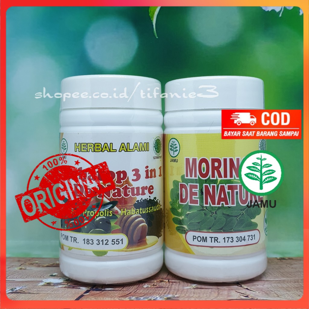 

Obat Kolesterol Herbal Obat Darah Tinggi MORINGA HABATOP 3IN1 DE NATURE