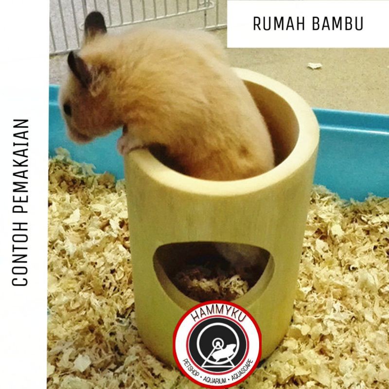 MAINAN HAMSTER - RUMAH BAMBU