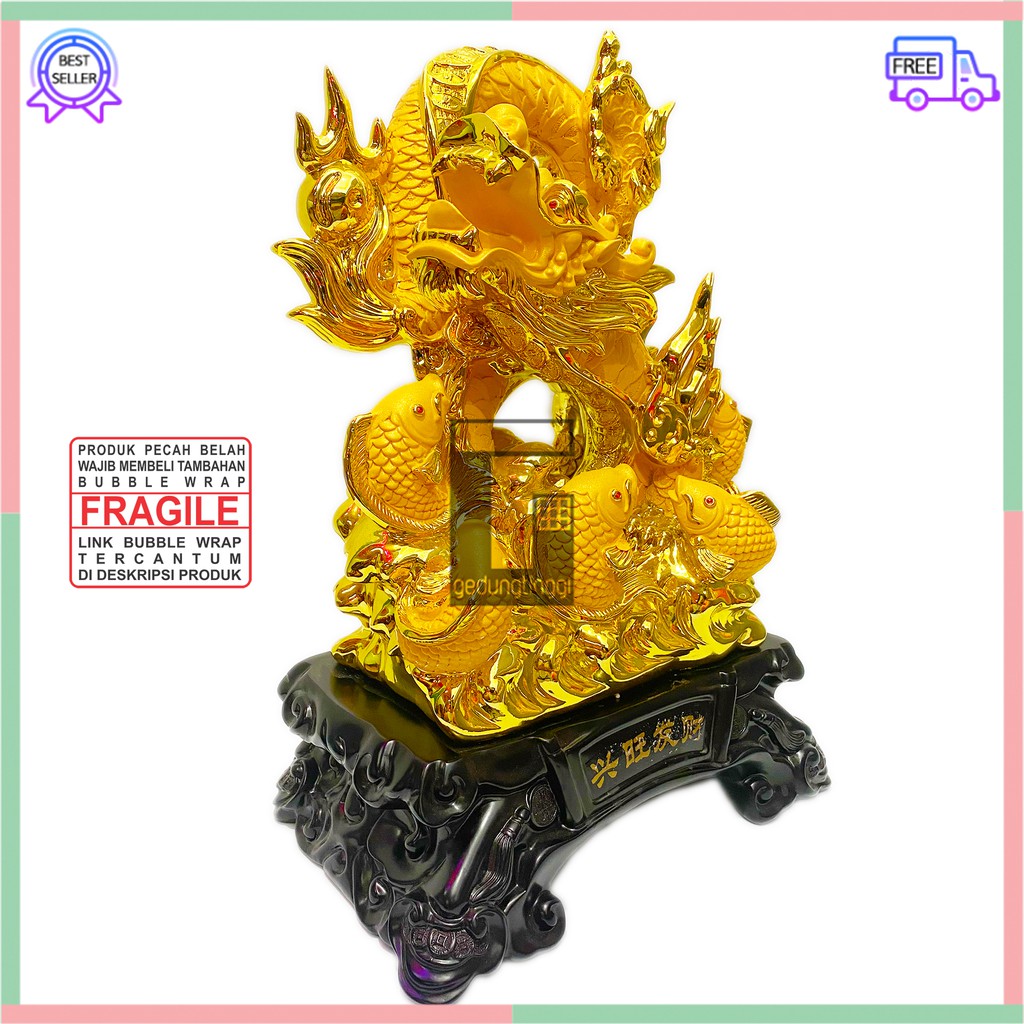 Patung Hiasan Pajangan Shio Naga Mutiara Uang Duit Coin Koin Emas Gold Kuningan Dewa Buddha Budha Resin Batu Giok Kayu Kuno Fengshui Feng Shui Fengsui Rejeki Hoki Meja Toko Cafe Jumbo Besar Hadiah Kado Imlek Sincia Tahun Baru Cina China Cny New Year 2024