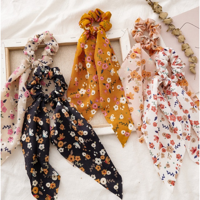 Scrunchies Scrunchie Skruncis Ikat Rambut / Karet Rambut Korea Imke