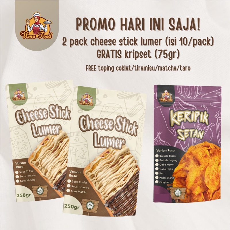 

PROMO 9.9! 2pack cheese stick lumer GRATIS kripset 75gr