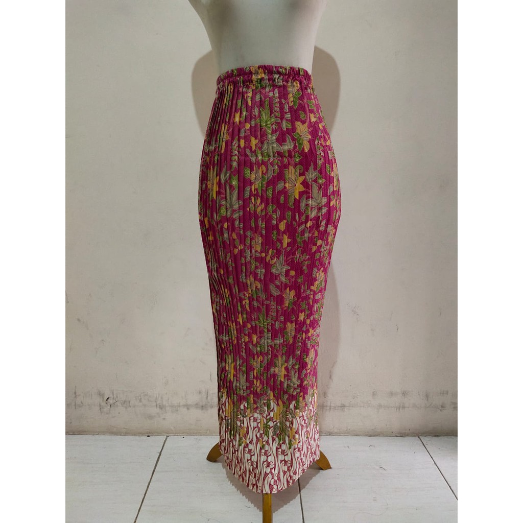 SB Collection Rok Plisket Rika Panjang Maxi Batik Jumbo Wanita