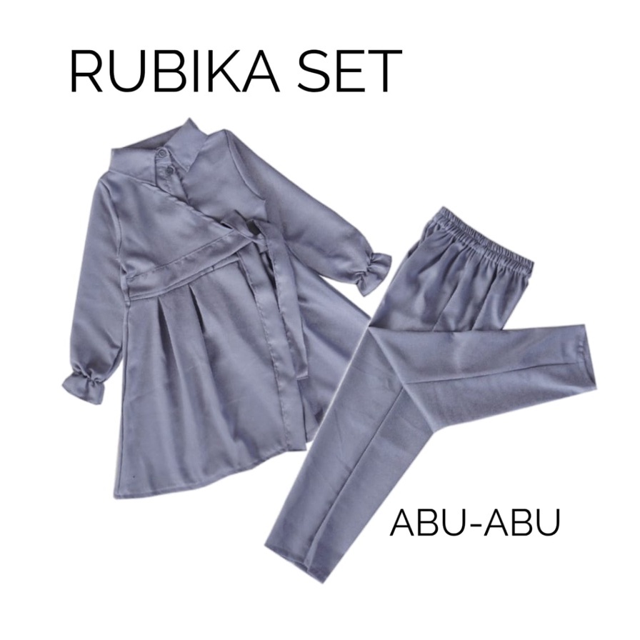 MRA - Baju stelan anak Fashion RUBIKA Usia 8-12 Tahun Baju anak perempuan Stelan anak perempuan terbaru