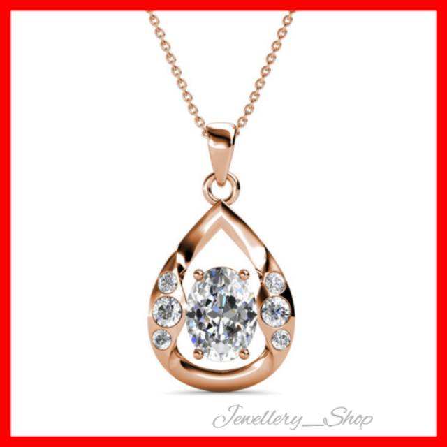 Kalung Crystal Swarovski Pendant Elegan