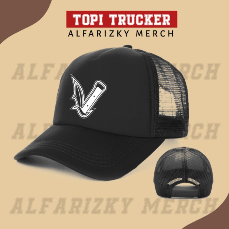 Topi Zacky Vengeance Avenged Sevenfold Pria Dewasa Trucker Jaring