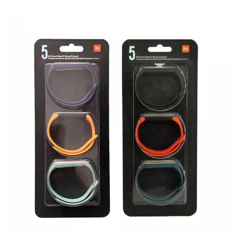 STRAP ORIGINAL XIAOMI Strap Mi Band 5/6 Original Asli Three Color 1 pack Isi 3 pcs 3 in 1 strap Tali