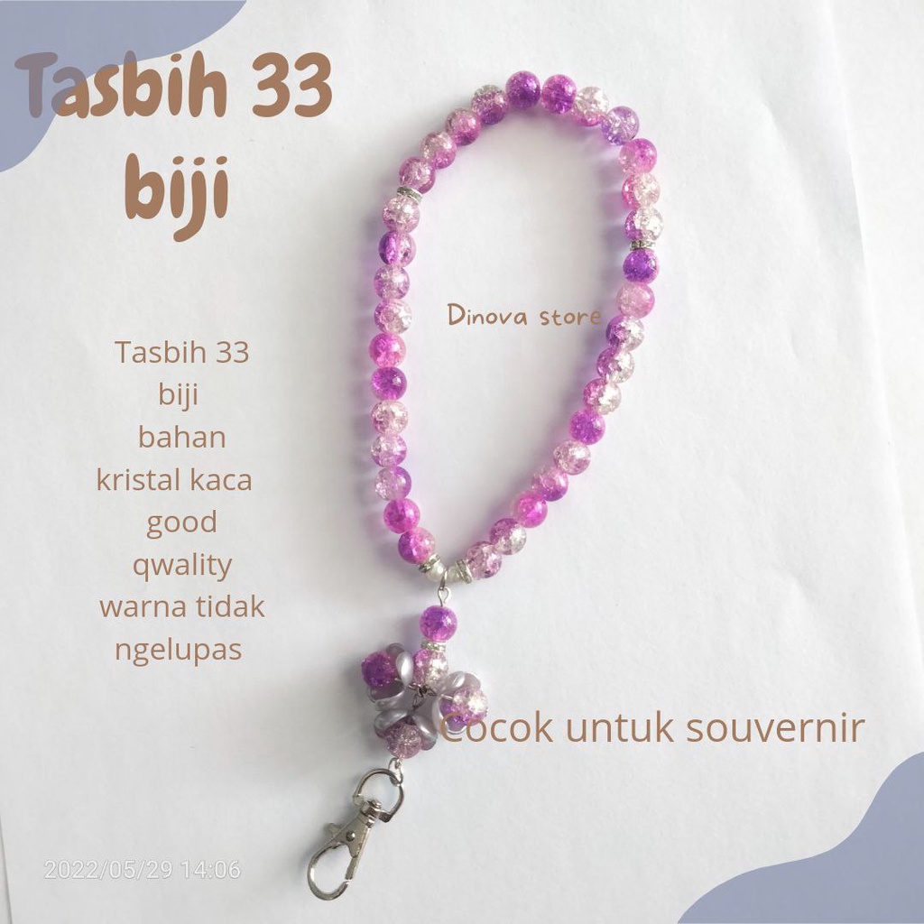 tasbih 33 biji/tasbih 33 butir/tasbih mutiara/souvenir umroh haji