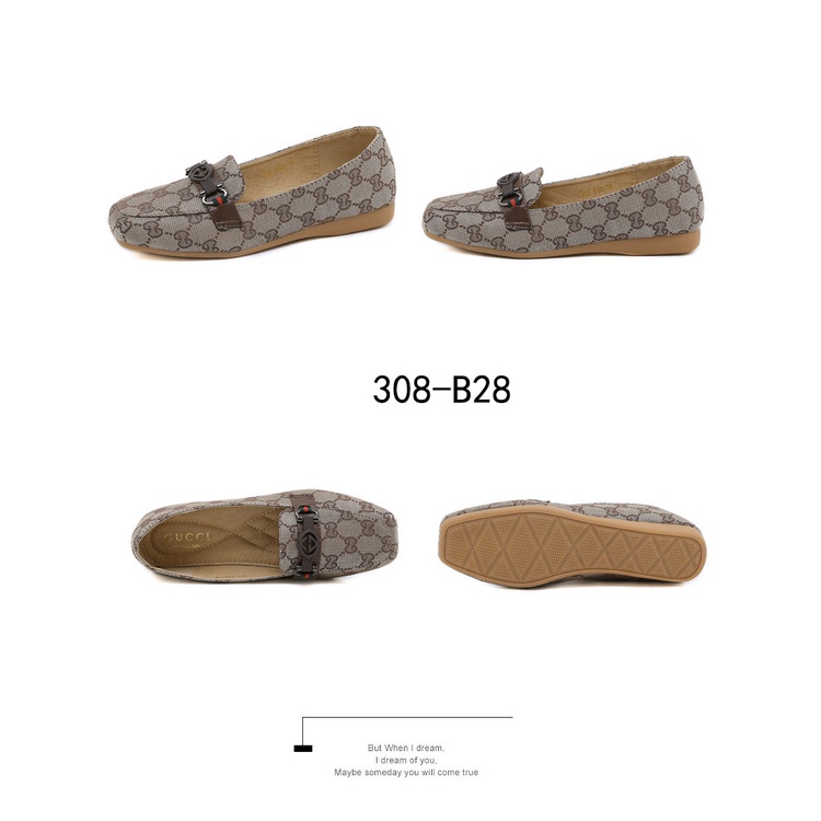 GC GG Canvas Logo GG Slip-on Shoes  #308-B28