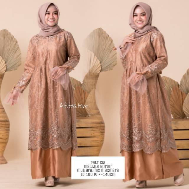 Dress brokat tile Patricia/dress tile