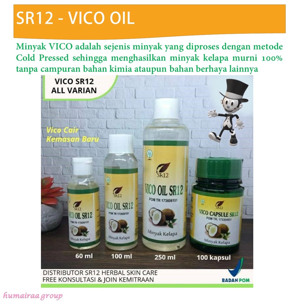 SR12 VIRGIN COCONUT OIL (VCO)/250 ML/ IMUN BOOSTER/MENINGKATKAN DAYA TAHAN TUBUH/BAGUS UNTUK WAJAH &
