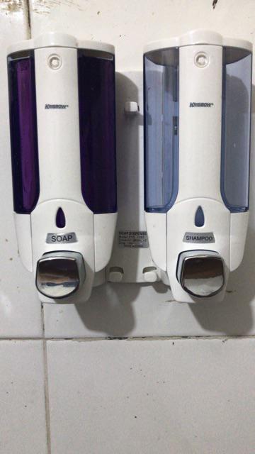 Soap / Sabun Dispenser Double Krisbow / Tempat Sabun Cair 2x380ml