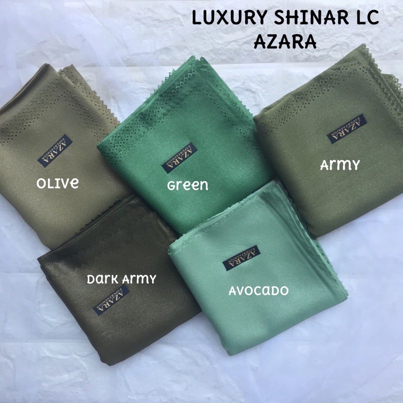 SEGIEMPAT AZARA NUR SHINAR LUXURY LASER CUT / HIJAB JILBAB SINAR PLAIN LC