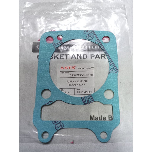 paking perpak gasket blok bawah supra x 125 helm in supra 125 fi 2014 asta