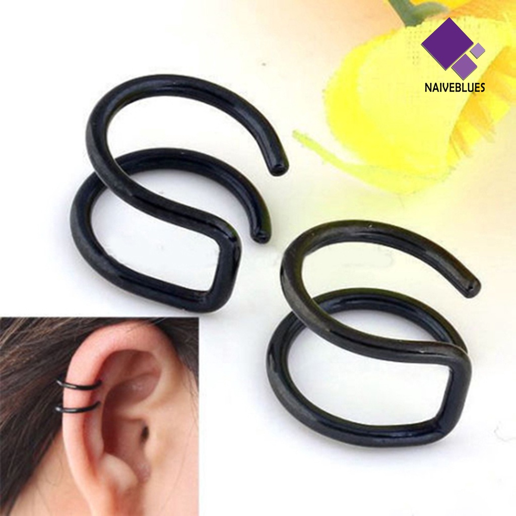 Anting Palsu Model 2 Baris Bahan Steel