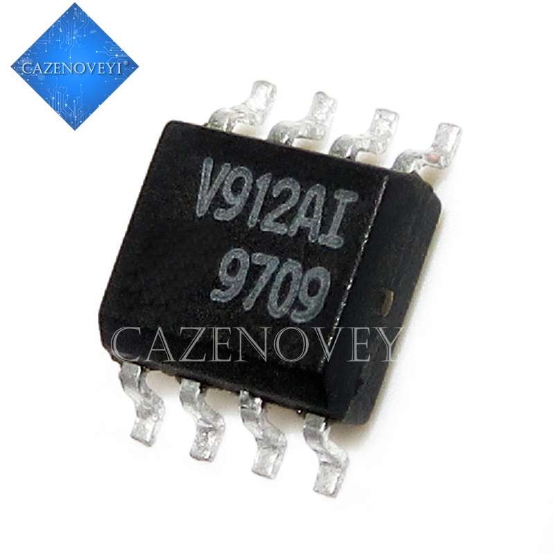 5Pcs / lot Sparepart Komponen Elektronik Chip TS912AIDT RAIL-RAIL 8 SOIC TS912AID 912 TS912A 912