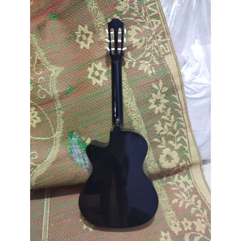 gitar akustik klasik yamaha senar nilon tanam besi murah ukuran 4/4 custom