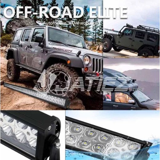 Lampu LED Bar Offroad 240w 105cm Jeep JK Wrangler Jimmy Pajero Fortuner Triton Navara Hilux LED