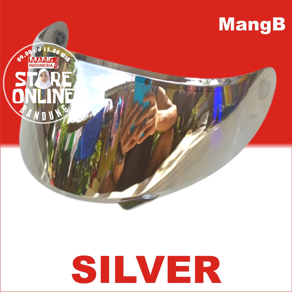 FLAT VISOR HELM KYT FALCON SILVER