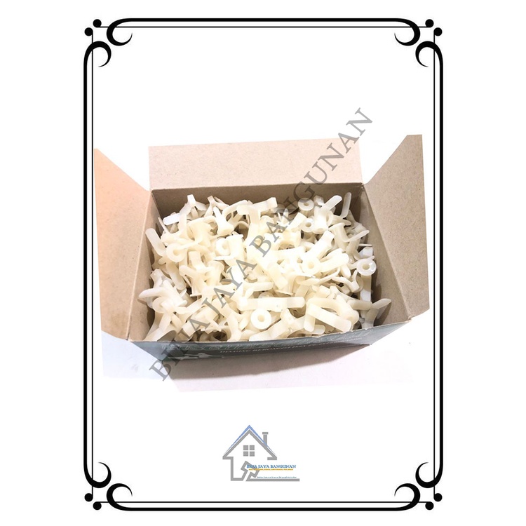 FISHER KUPU-KUPU PANJANG 3.5 CM - GYPSUM RAM TOOGLE - STEKER 120 PCS