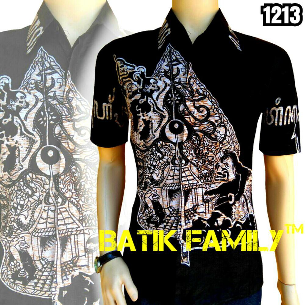 Jual Kemeja Hem Baju Batik pria wayang kulit asli pekalongan Limited