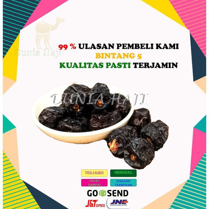 

Grosir Kurma Ajwa / Kurma Nabi Asli, Enak & Murah /10Kg (1Dus) Mudikulo.Com1