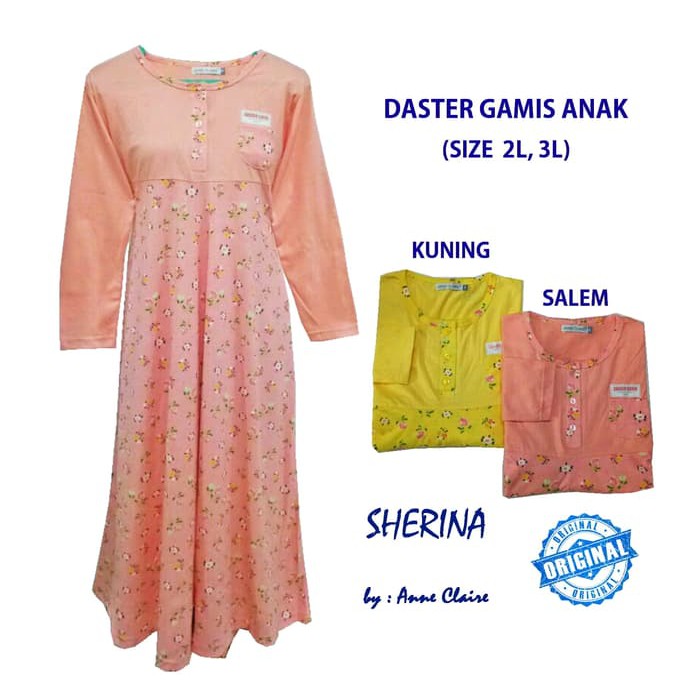 SHERINA Gamis Anak Cewek / Baju Muslim / Dress Murah Anne Claire .