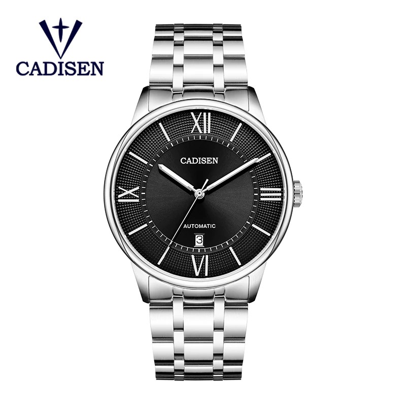 Jam tangan mekanik CADISEN Fully Automatic Men's Mechanical Watch Leisure Gentleman Business Steel