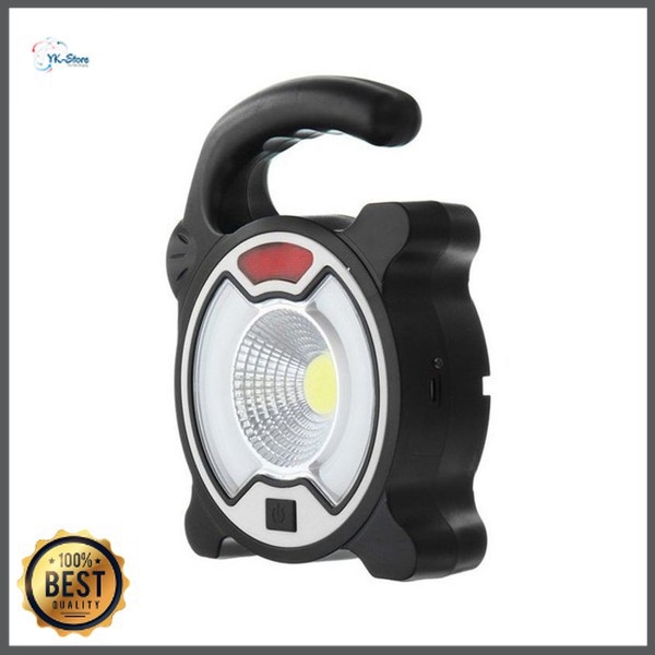 Grab Medan Senter LED Lantera Camping COB Solar Panel Work Lights - ZJ-319-A TaffLED Hitam