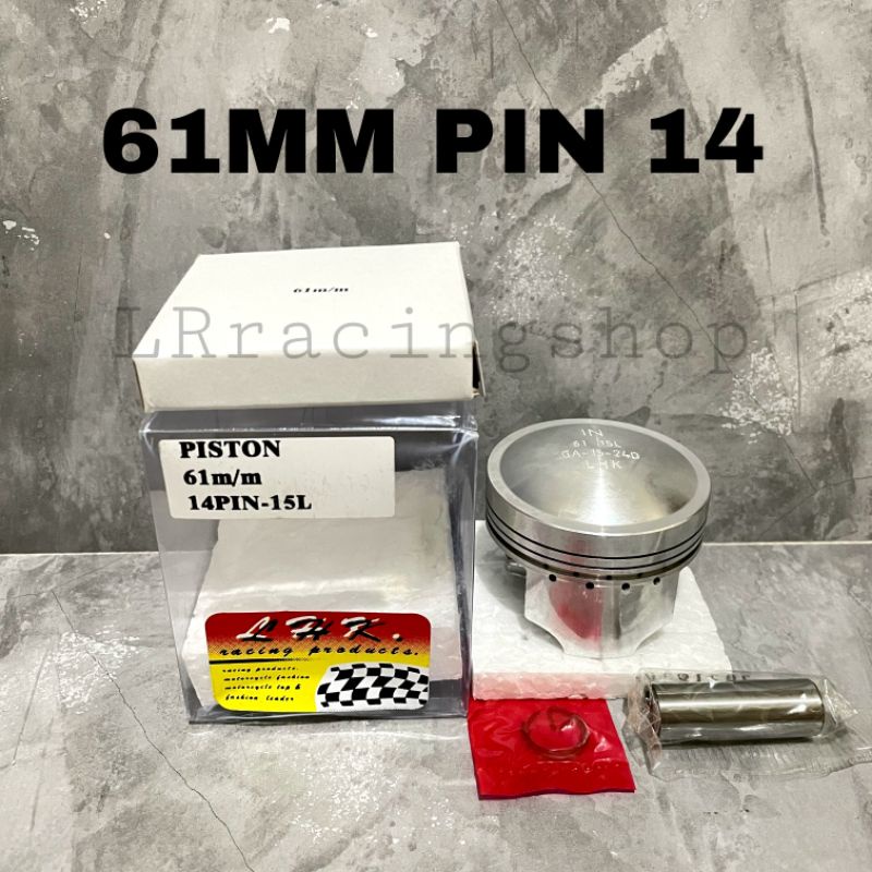 Piston LHK 61 mm 61mm pen pin 14 set ring piston seher LHK thailand