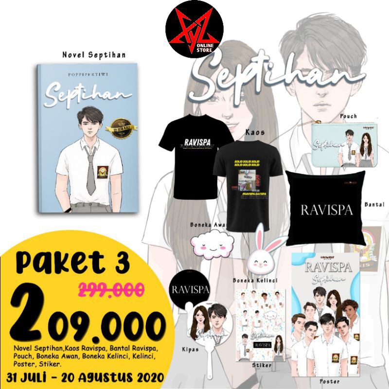 Novel SEPTIHAN (Poppi Pertiwi) Berhadiah Paket 3